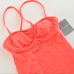 NWT Athleta Florescent Tankini Top